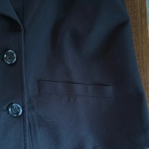 Halogen Black Women's Sleeveless Double-Breasted Trench Vest medium - Picture 10 of 16